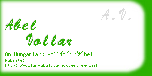 abel vollar business card